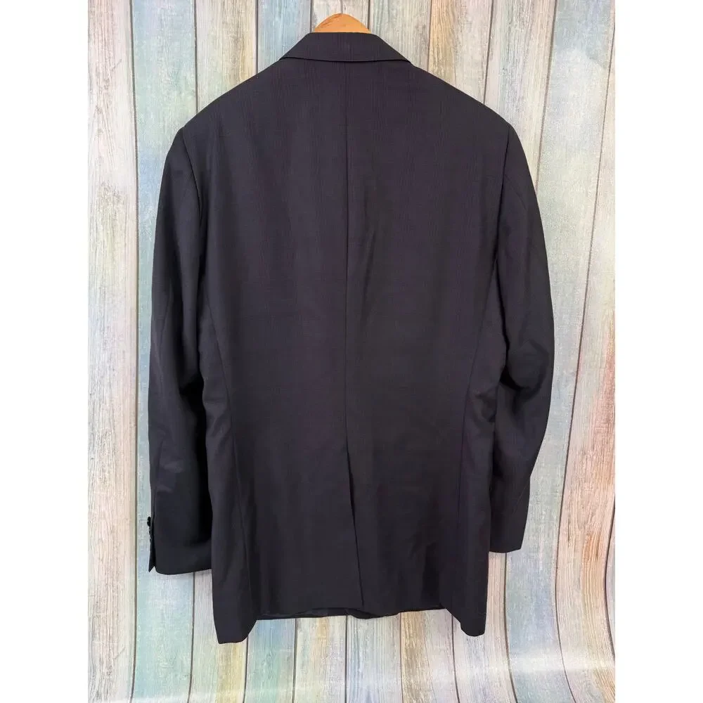 Hickey Freeman Suit Jacket Sports Coat Wool Loro Piana Tasmanian Super 120 42L